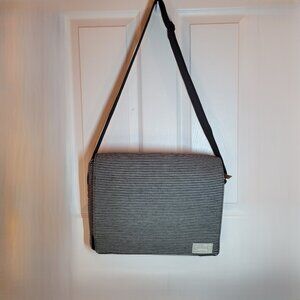 Hex Laptop Messenger Bag Navy and White Stripes